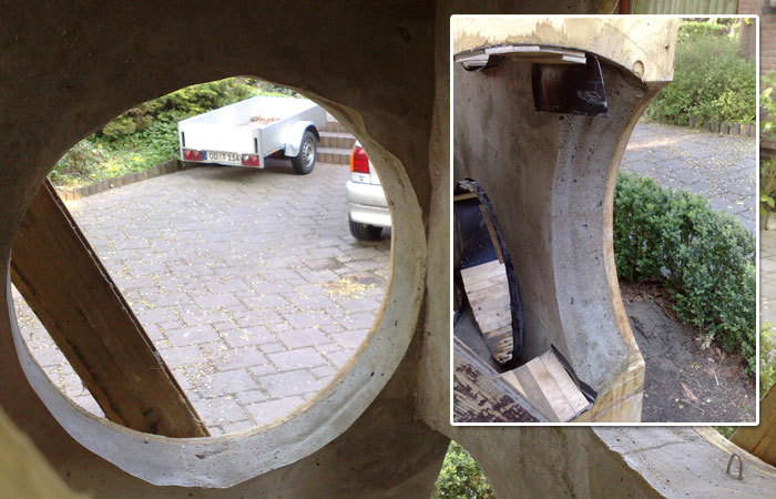 Der Btaonk�se am Stellwerk in Bargteheide